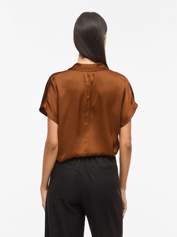 VILA Blouse 'VIEnna Ravenna' in Bruin