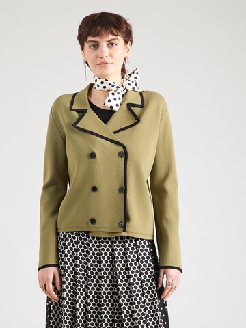 Karl Lagerfeld - Casaco de malha em verde: frente