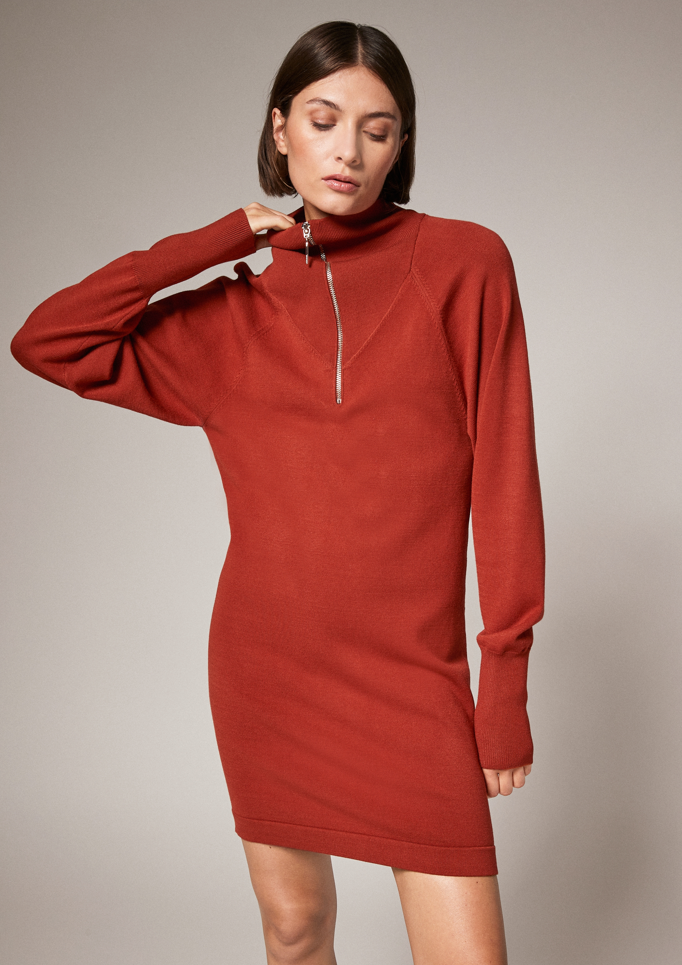 COMMA Kleid in Rot 