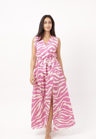 Elara Dress in Purple: front