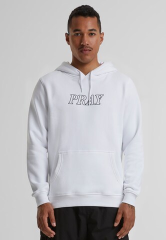 MT Men Sweatshirt 'Pray Hands' in Weiß