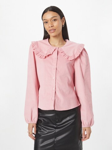 Monki Blouse in Pink: front