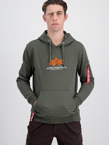 ALPHA INDUSTRIES Sweatshirt 'Basic Rubber'‌‌‌‌‌‌‌‌‌‌ in Grün