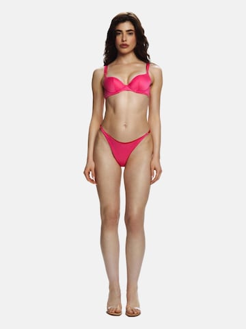 T-shirt Top per bikini 'French Kiss' di EKCENTRIK in rosa