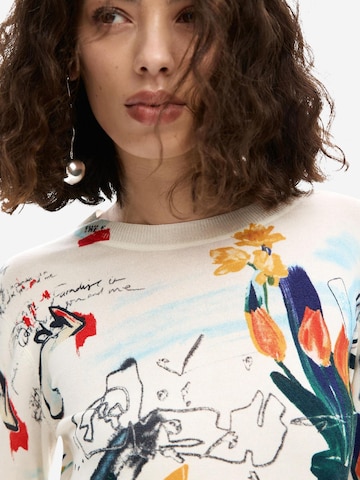Desigual Sweater 'JERS_NANTES_LACROIX 26SWJF35' in Beige