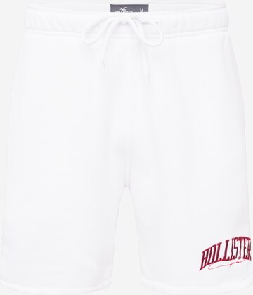 HOLLISTER Trousers in White: front