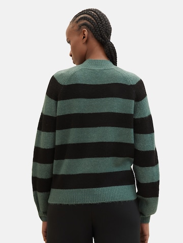 TOM TAILOR DENIM Sweater in Green