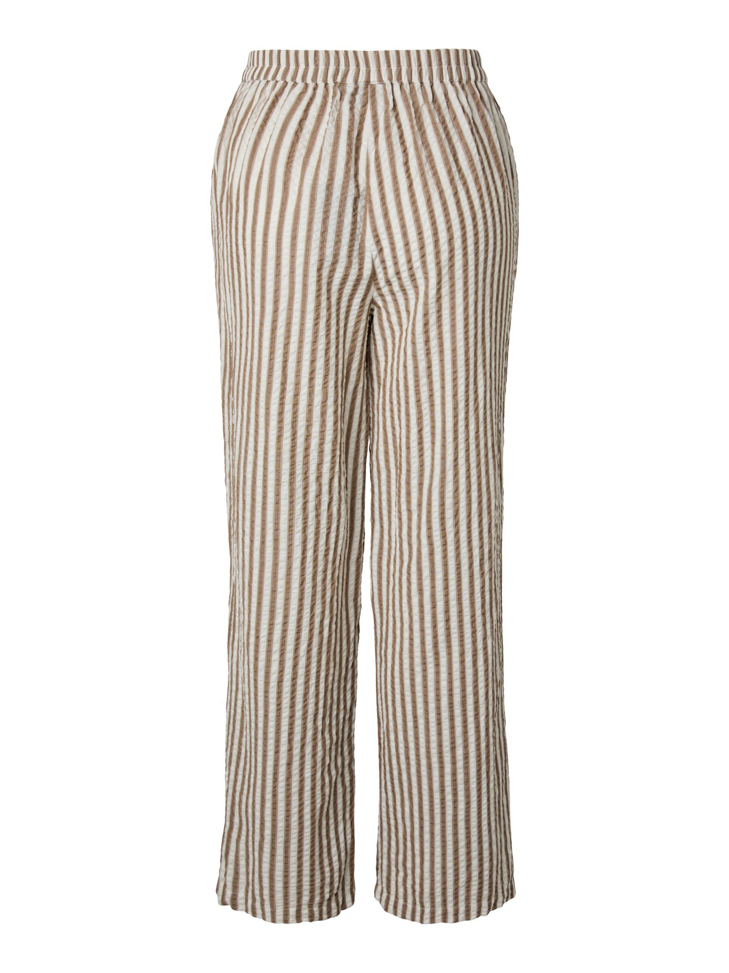 PIECES Loose fit Trousers 'PCSTINNA' in Brown