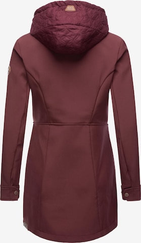 Manteau fonctionnel 'Ybela' Ragwear en rouge