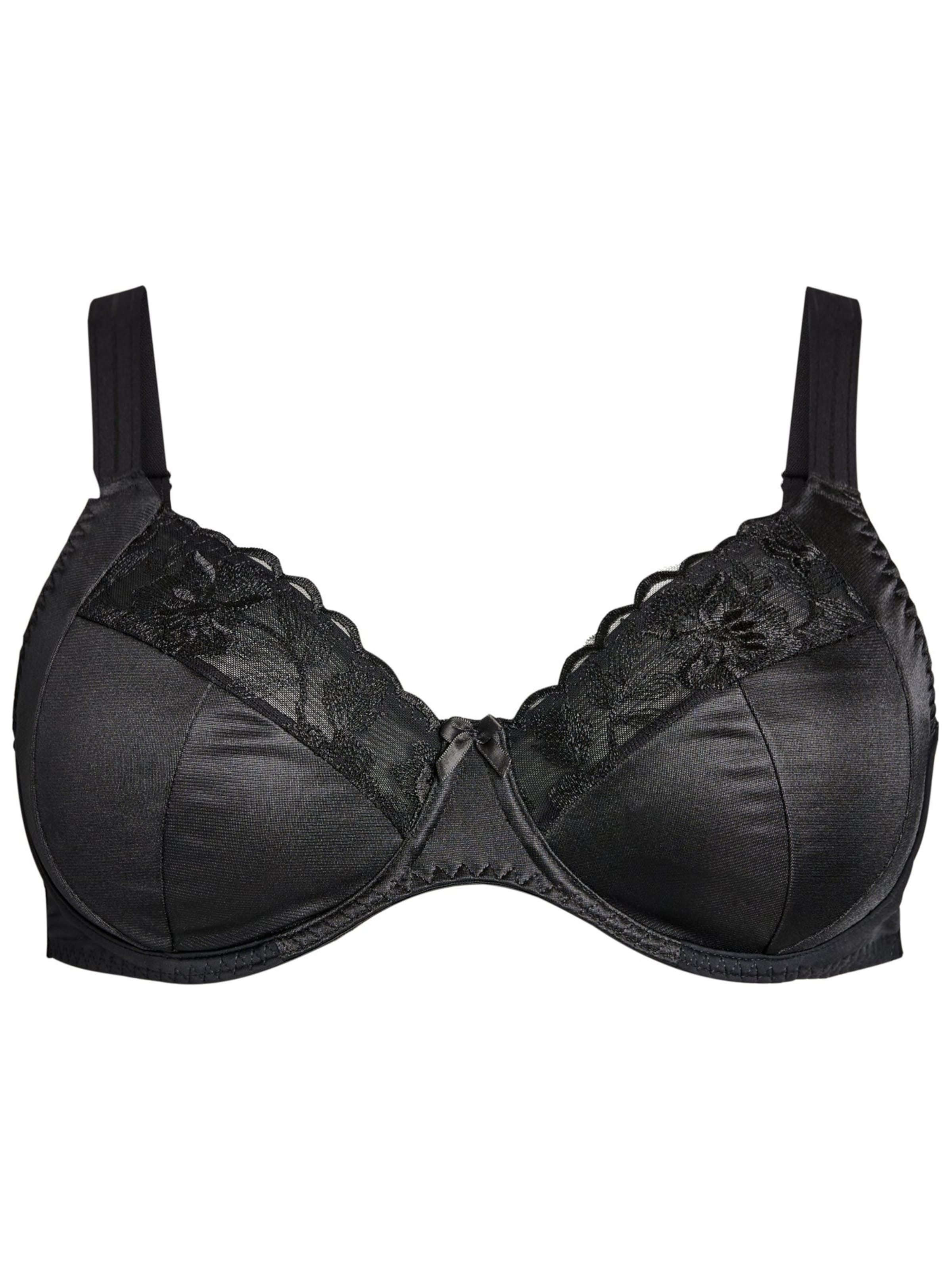 Devoted by Zizzi Push-up Podprsenka 'Beth' – černá: přední strana