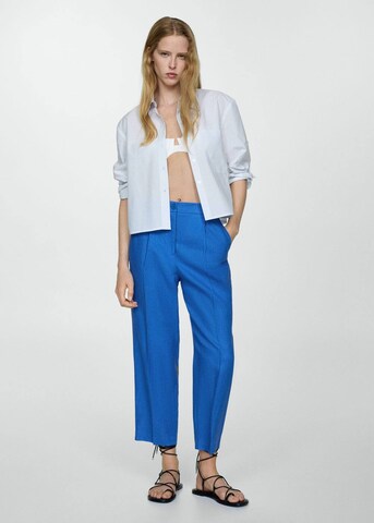 MANGO Regular Broek 'Brunoli' in Blauw