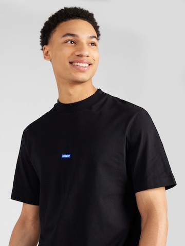 T-Shirt 'Nieros' HUGO Blue en noir