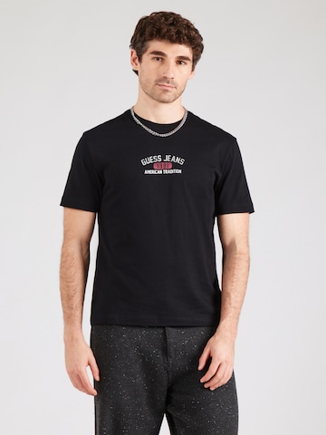 Maglietta di GUESS JEANS in nero: frontale