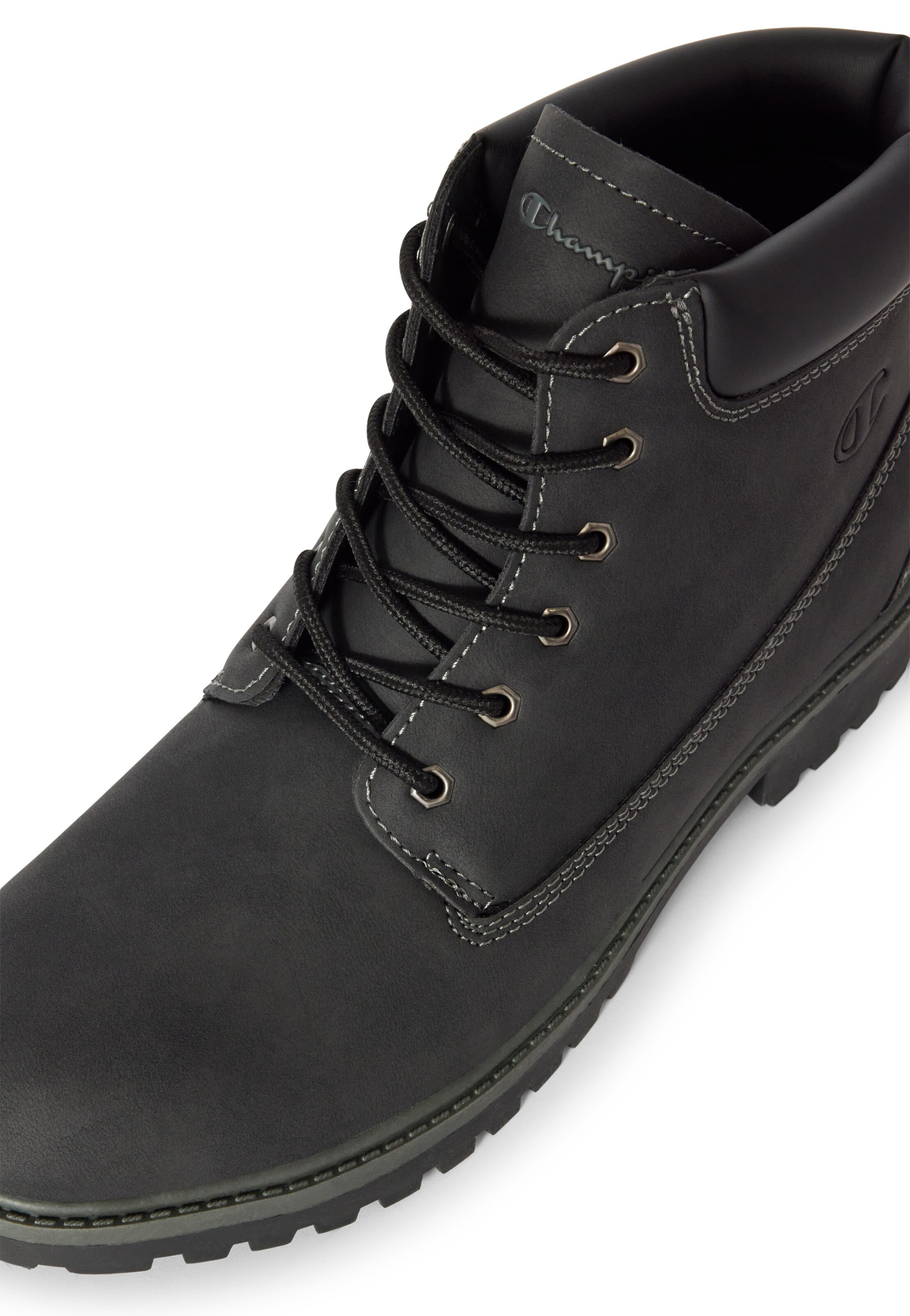 Champion Authentic Athletic Apparel Lace-Up Boots in Black