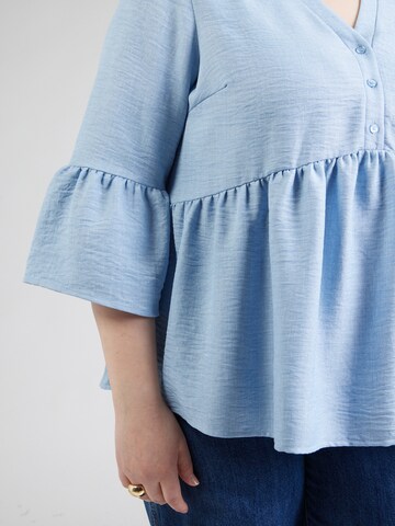 Chemisier 'VMCMelony' Vero Moda Curve en bleu