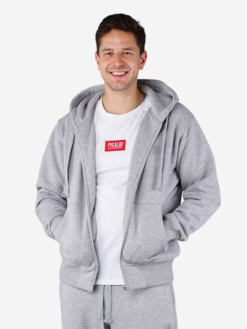 Picaldi Zip-Up Hoodie 'Hustle' in Grey