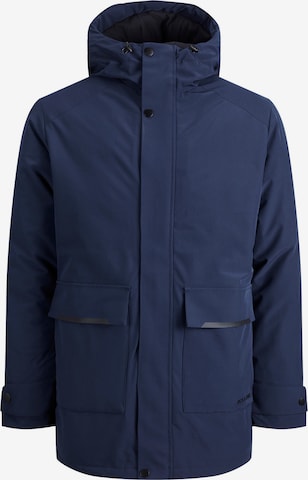 JACK & JONES Winterparka 'Tiko' in Blauw: voorkant