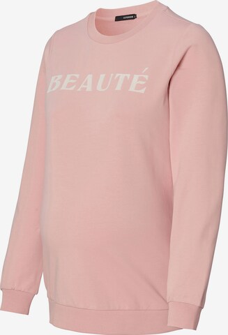 Sweat-shirt 'Beauté' Supermom en rose
