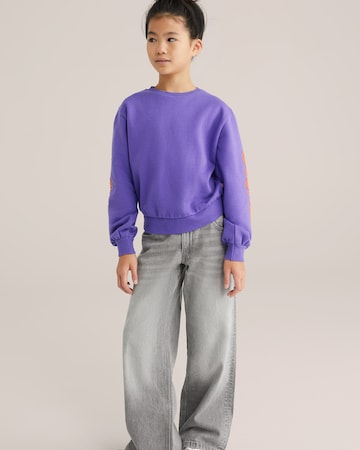 WE Fashion Свитшот в Лиловый