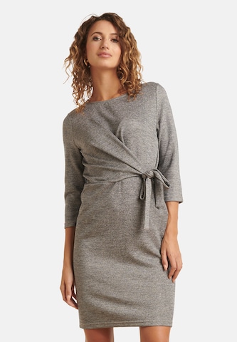 Smashed Lemon Kleid in Grau: Vorderseite