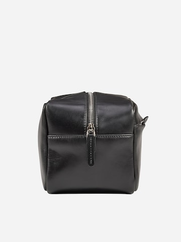 NEGOTIA Leather Toilettas 'Mori' in Zwart