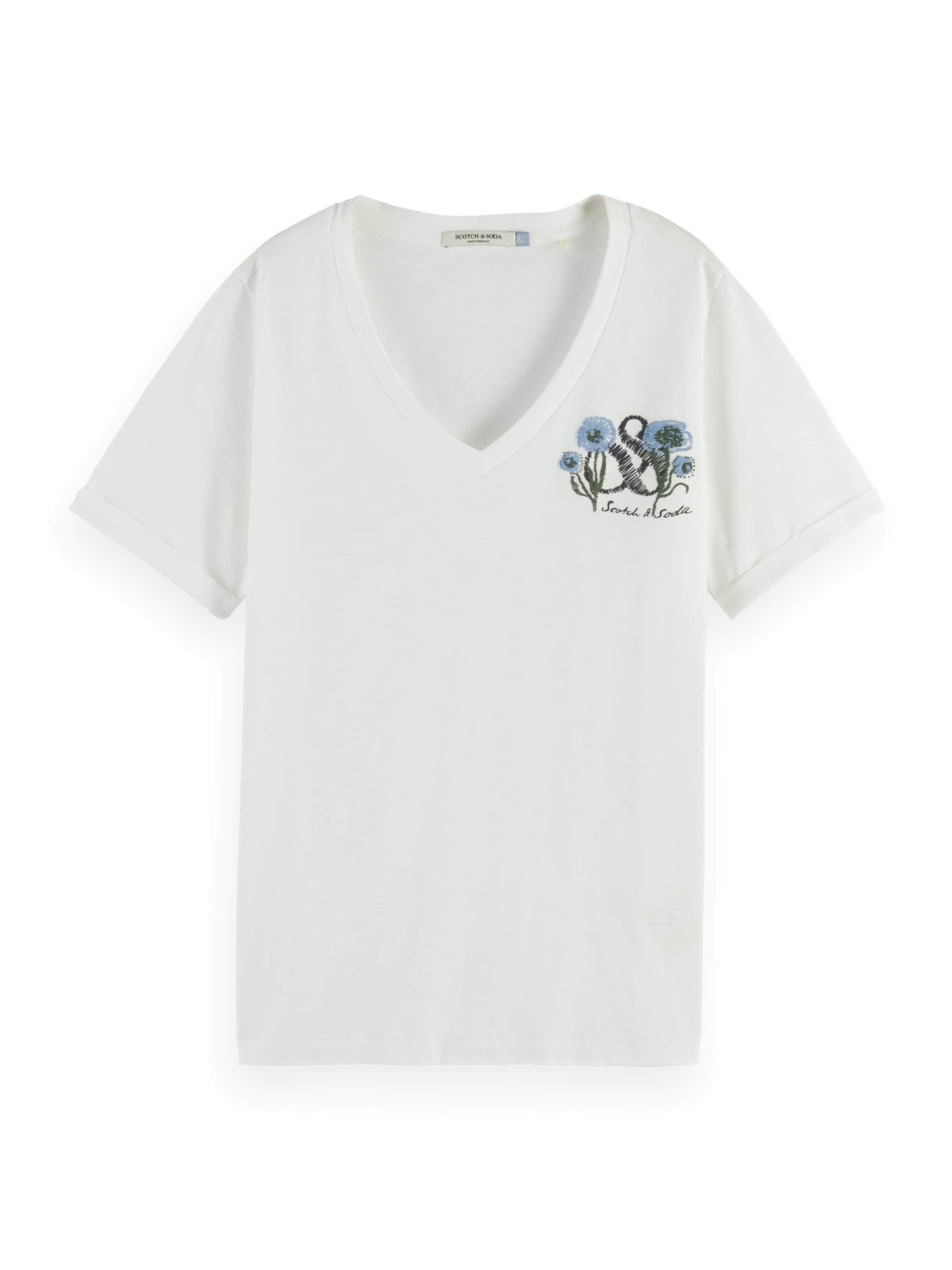 SCOTCH &amp; SODA Shirt in Wit: voorkant