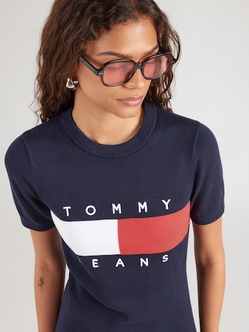 Tommy Jeans Pletené šaty - Modrá