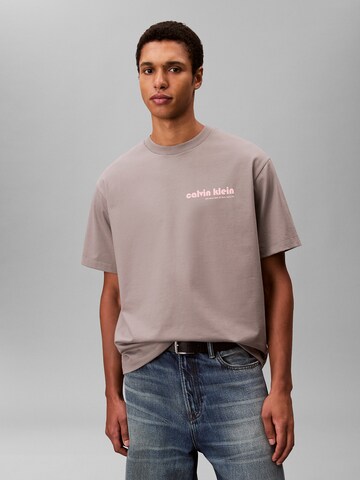 Calvin Klein Jeans Shirt in Grijs: voorkant