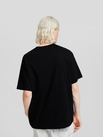 Bershka T-Shirt in Schwarz