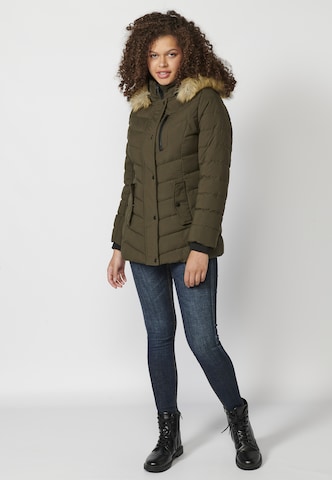 KOROSHI - Parka de inverno em verde