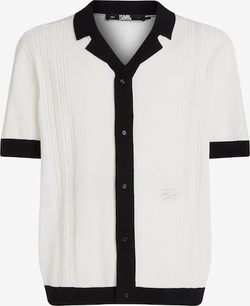 Karl Lagerfeld - Camiseta en blanco: frente