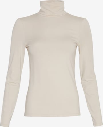 T-shirt 'Olivie' MSCH COPENHAGEN en beige : devant