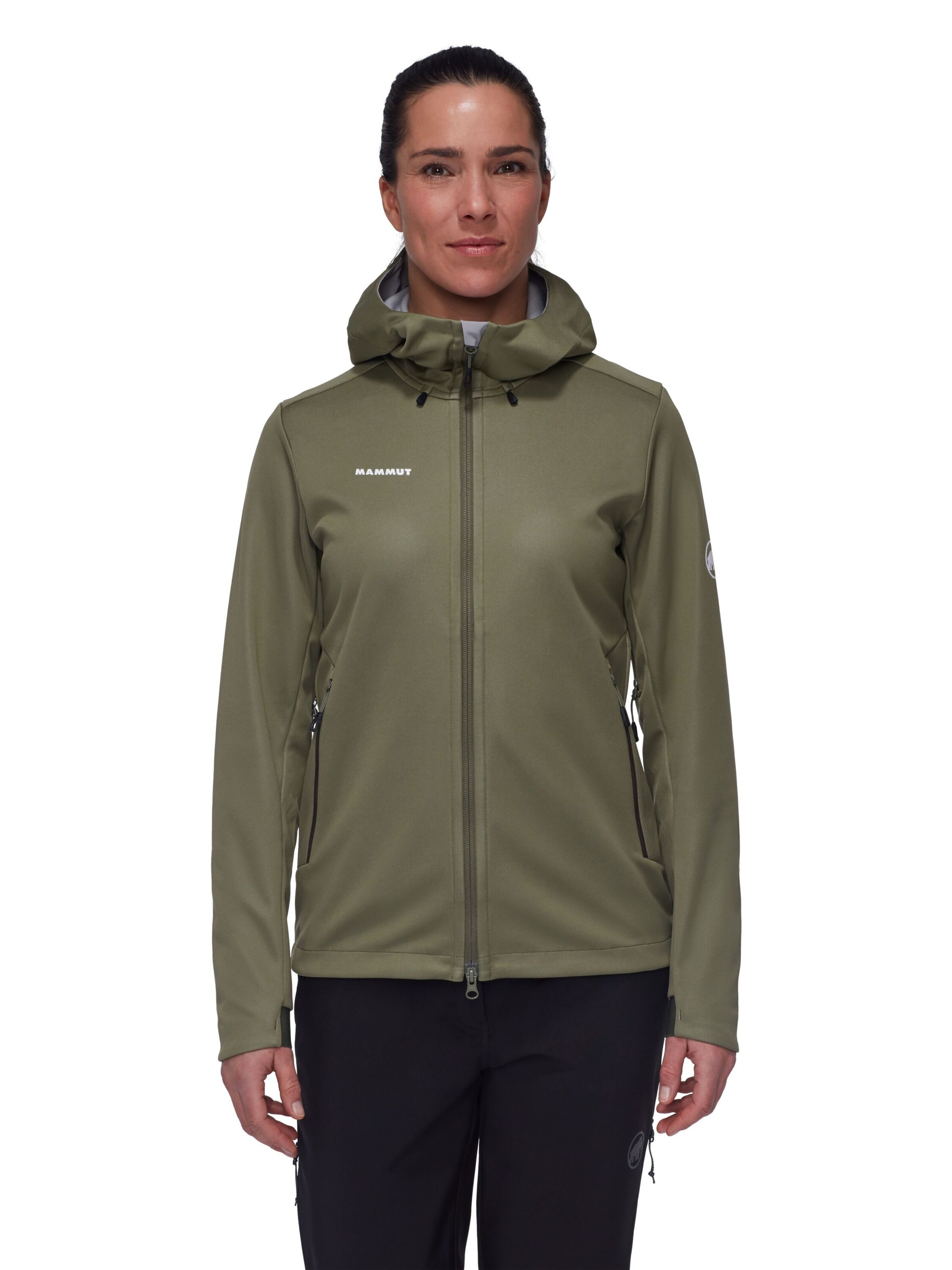 MAMMUT Outdoor Jacket in Green: front