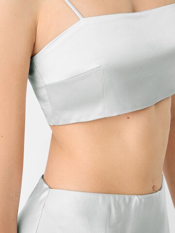 Bershka Top in Zilver
