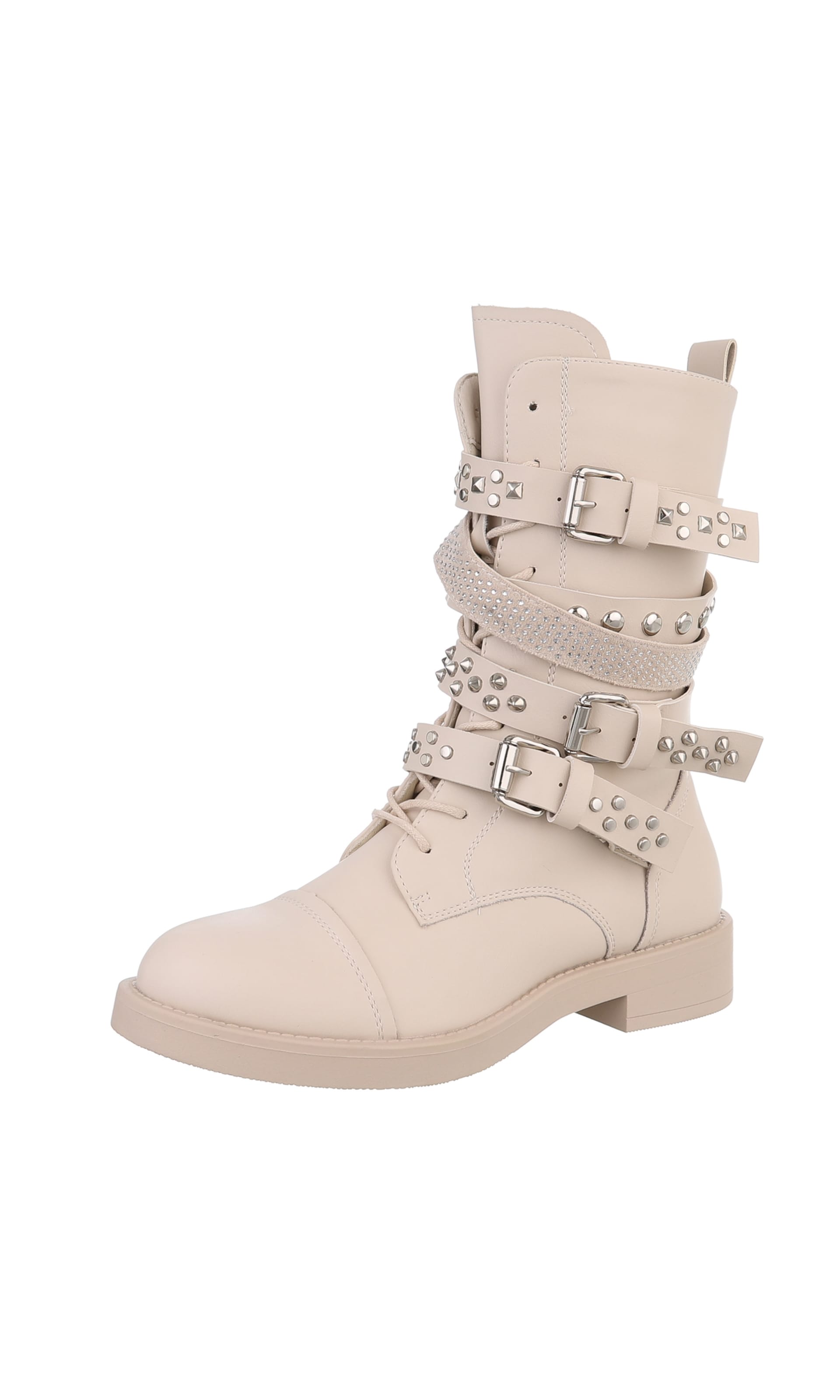 Ital-Design Stiefelette in Beige: Vorderseite