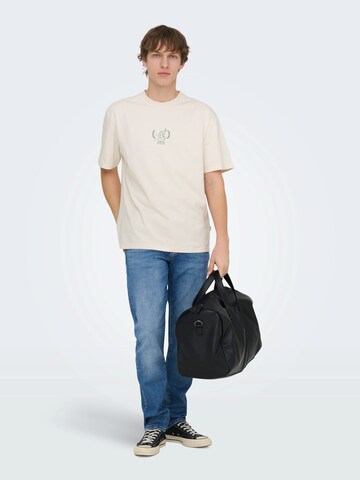 Only & Sons - Camisa 'ONSGARFIELD' em branco