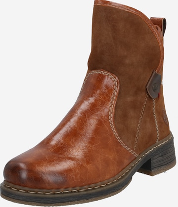 Bottines Rieker en marron : devant