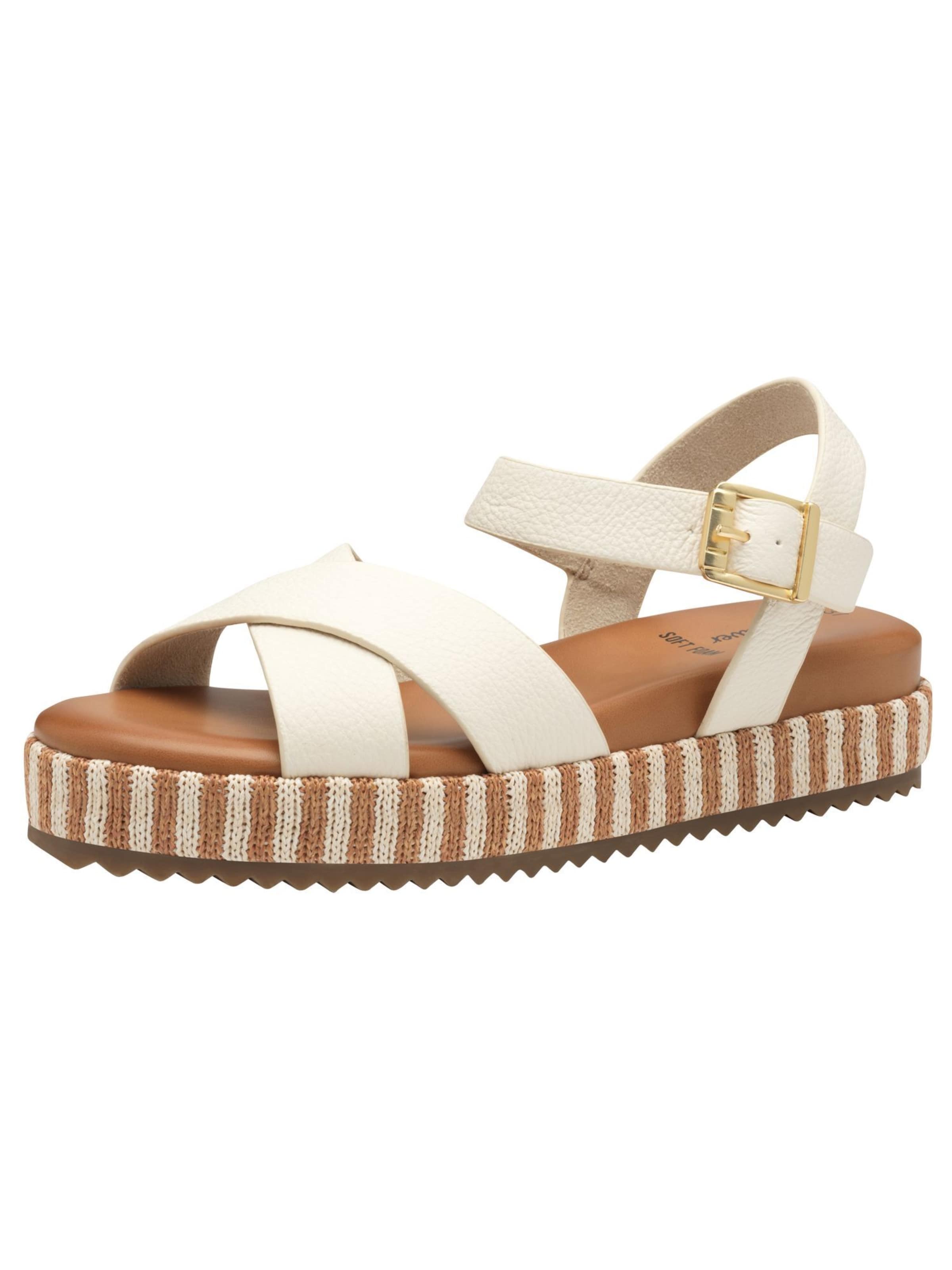 s.Oliver Sandals in Beige: front
