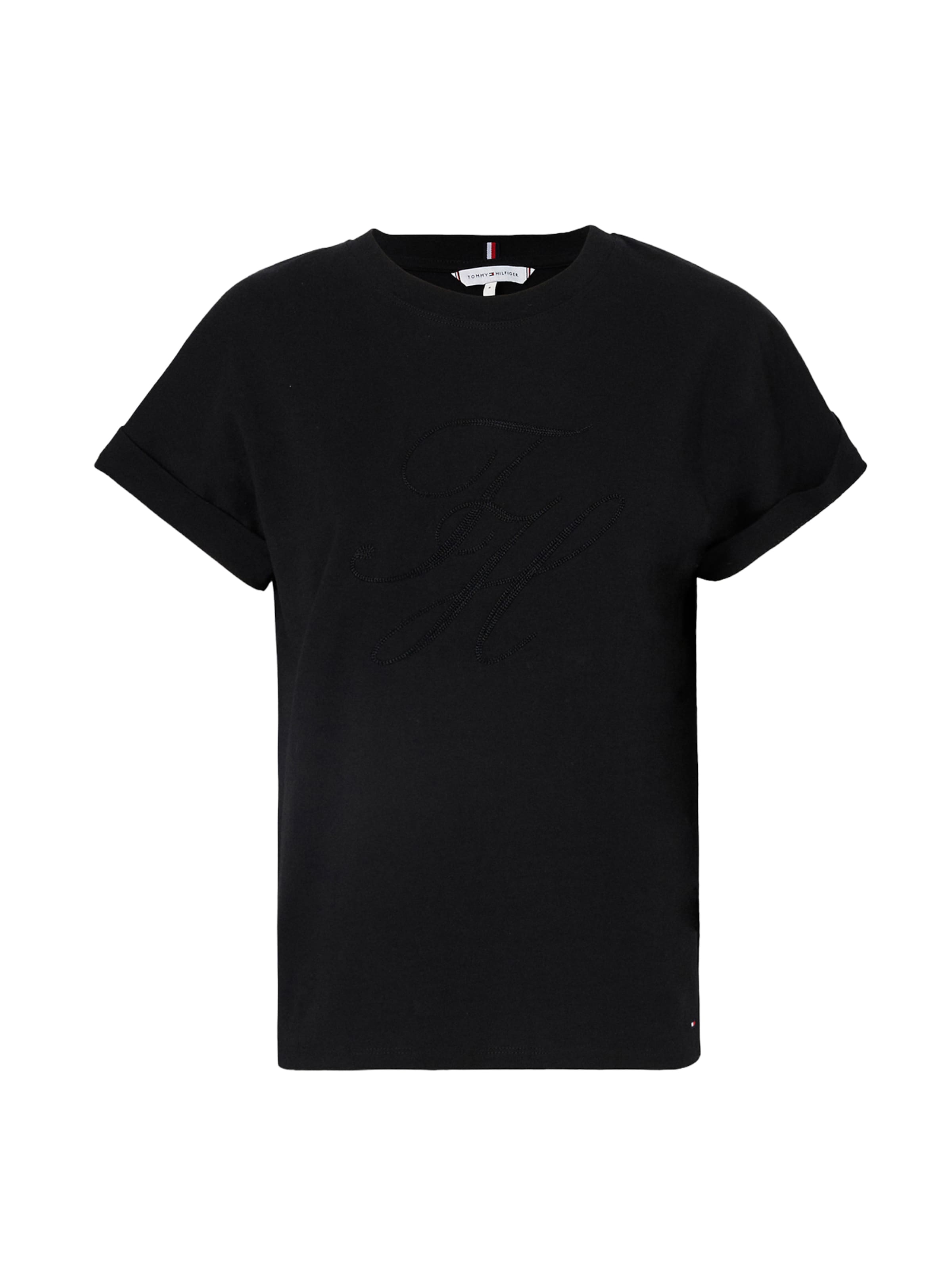 TOMMY HILFIGER T-shirt en XXS en noir, Vue avec produit