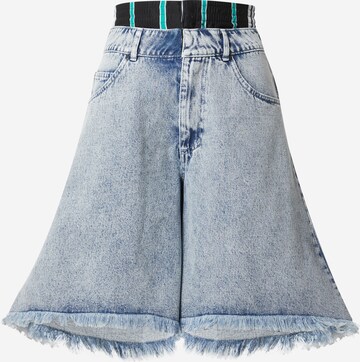 ADIDAS ORIGINALS Wide Leg Shorts 'KSENIA' in Blau: predná strana