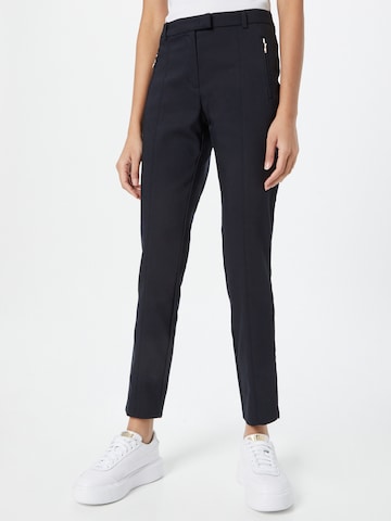 MORE & MORE Slim fit Trousers in Blue: front