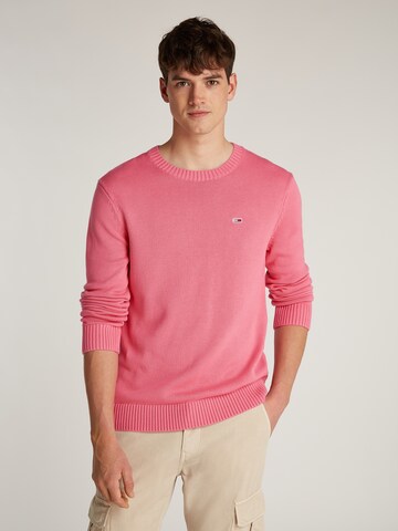 Pull-over 'ESSENTIALS' Tommy Jeans en rose : devant