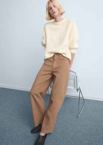 MANGO Baggy Jeans 'Lucky' in Braun