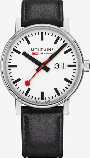 Mondaine Unisex-Uhren Analog Quarz ' ' in schwarz, Produktansicht