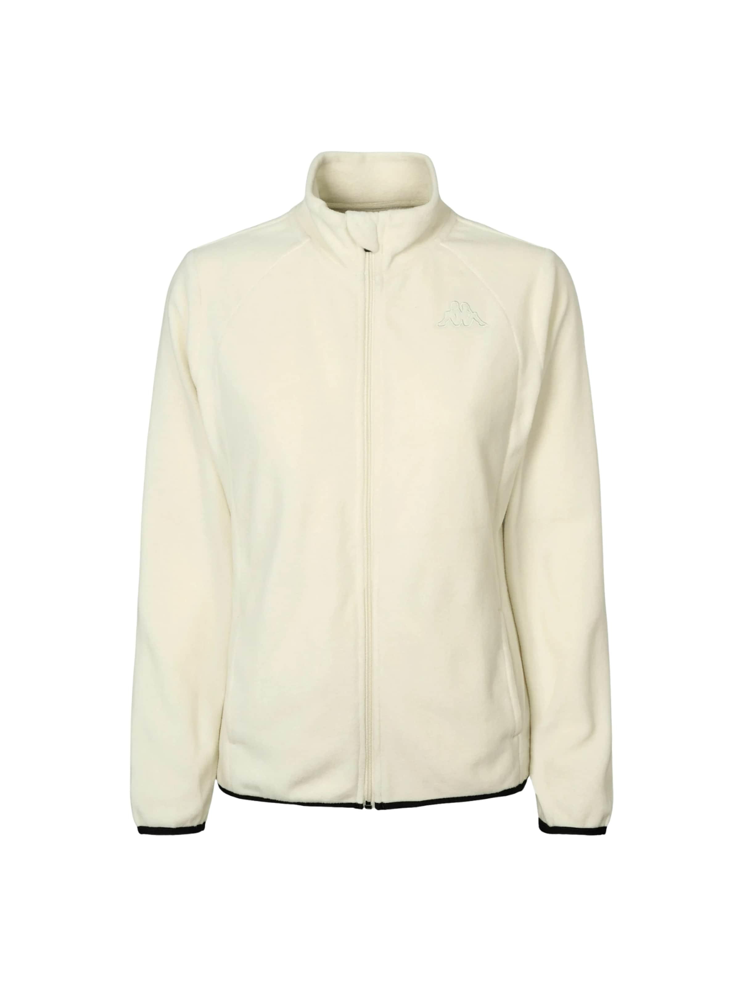 KAPPA Fleecejakke 'Savaux' i hvid: forside