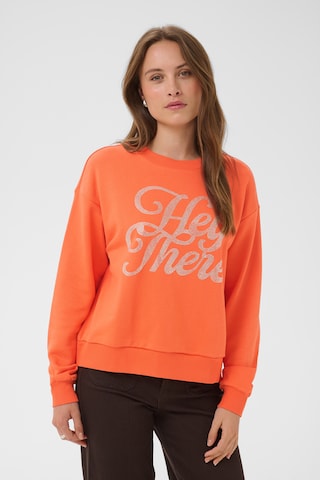 Kaffe - Sudadera 'KArosita' en naranja: frente