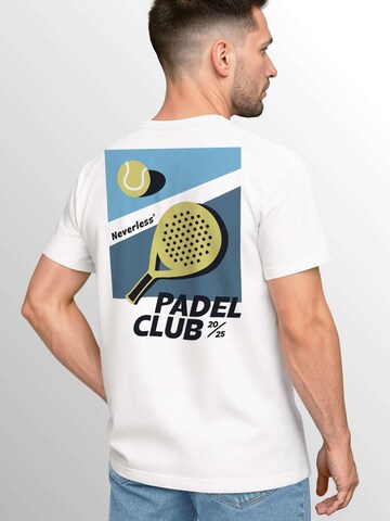 Neverless Shirt 'Padel Club' in White