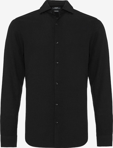 juoda Antioch Patogus modelis Marškiniai: priekis