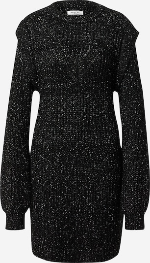 REPLAY Pletena haljina u crna / srebro, Pregled proizvoda