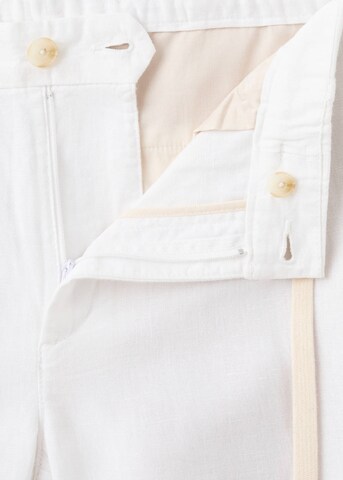 MANGO MAN Slim fit Pleat-Front Pants 'Romelino' in White